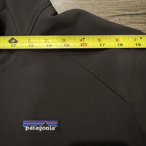 Patagonia Adze Jacket Mens XL Black Windbloc Softshell Full Zip Pockets Logo - Picture 5 of 11